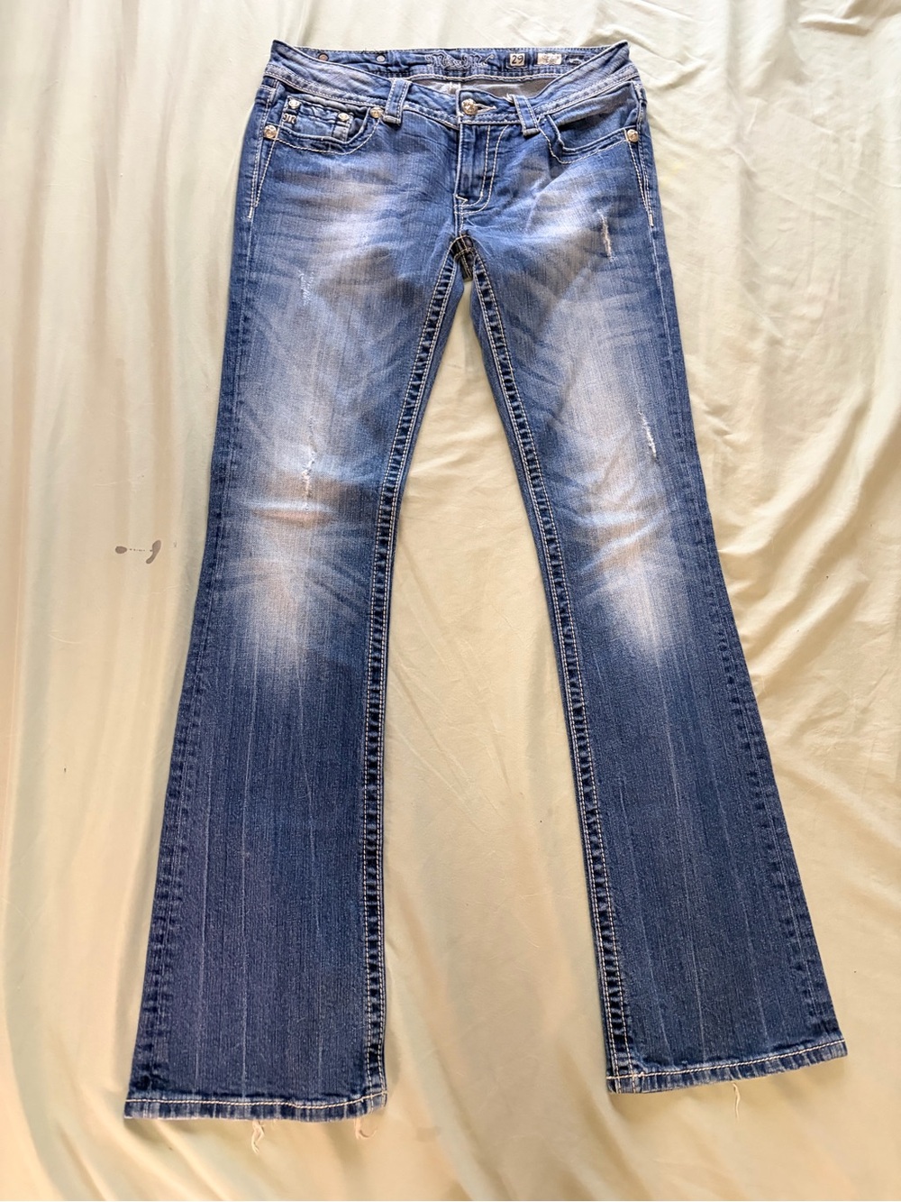 Miss Me Faded Blue Bootcut Jeans
